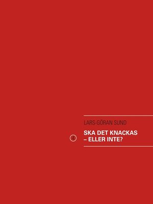 cover image of Ska det knackas – eller inte?